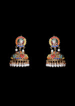 Rahah | Colorful Bridal Jhumka - image 1