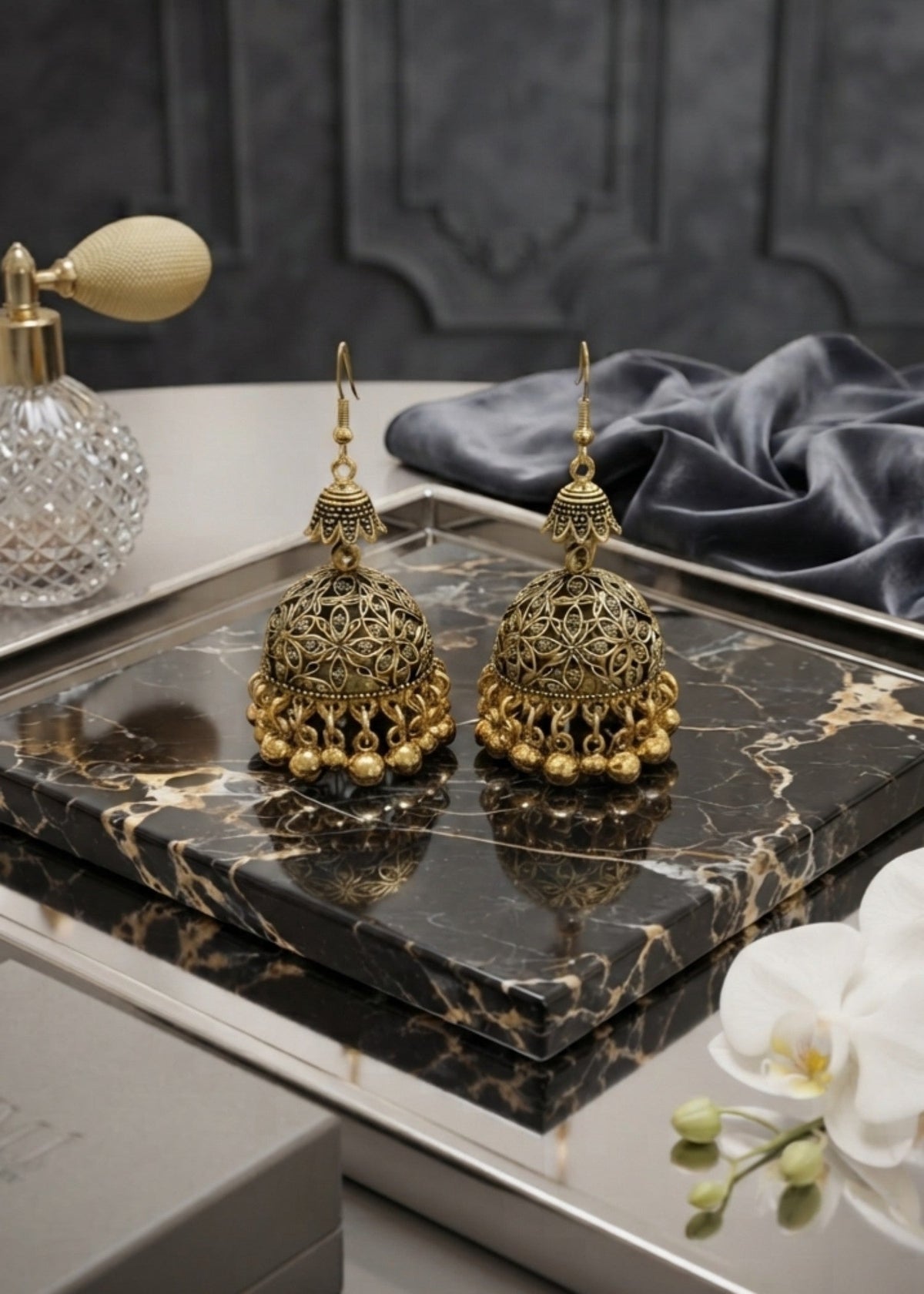 Rahah | Champaign Galm Jhumka - image 2