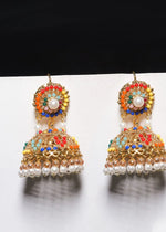 Rahah | Colorful Bridal Jhumka - image 2