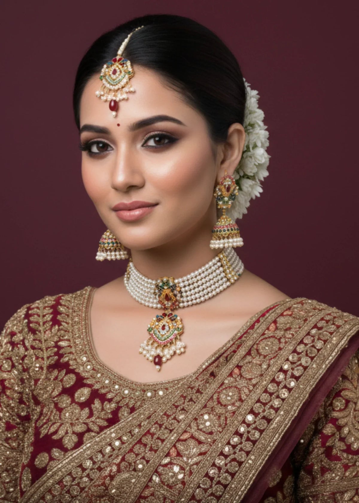 Rahah | Multi Pearl Choker - image 2