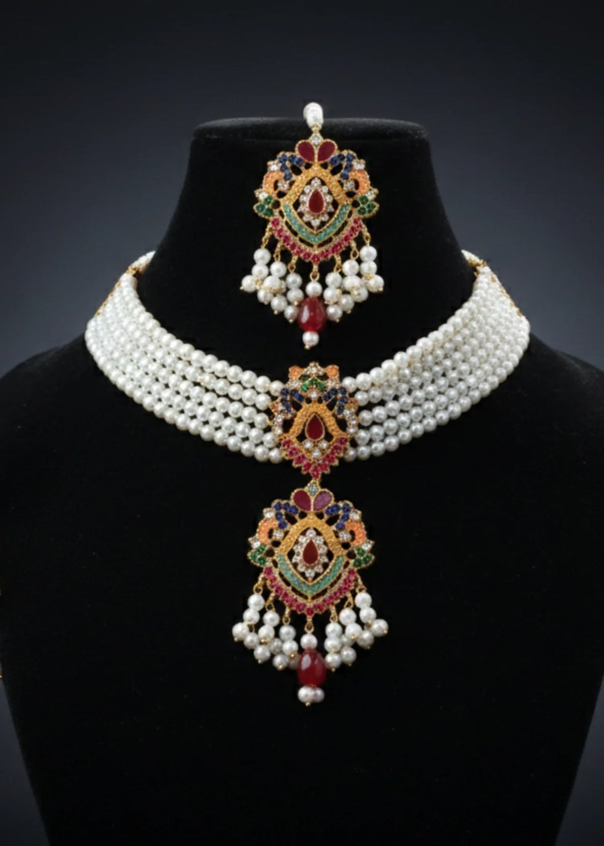 Rahah | Multi Pearl Choker - image 1
