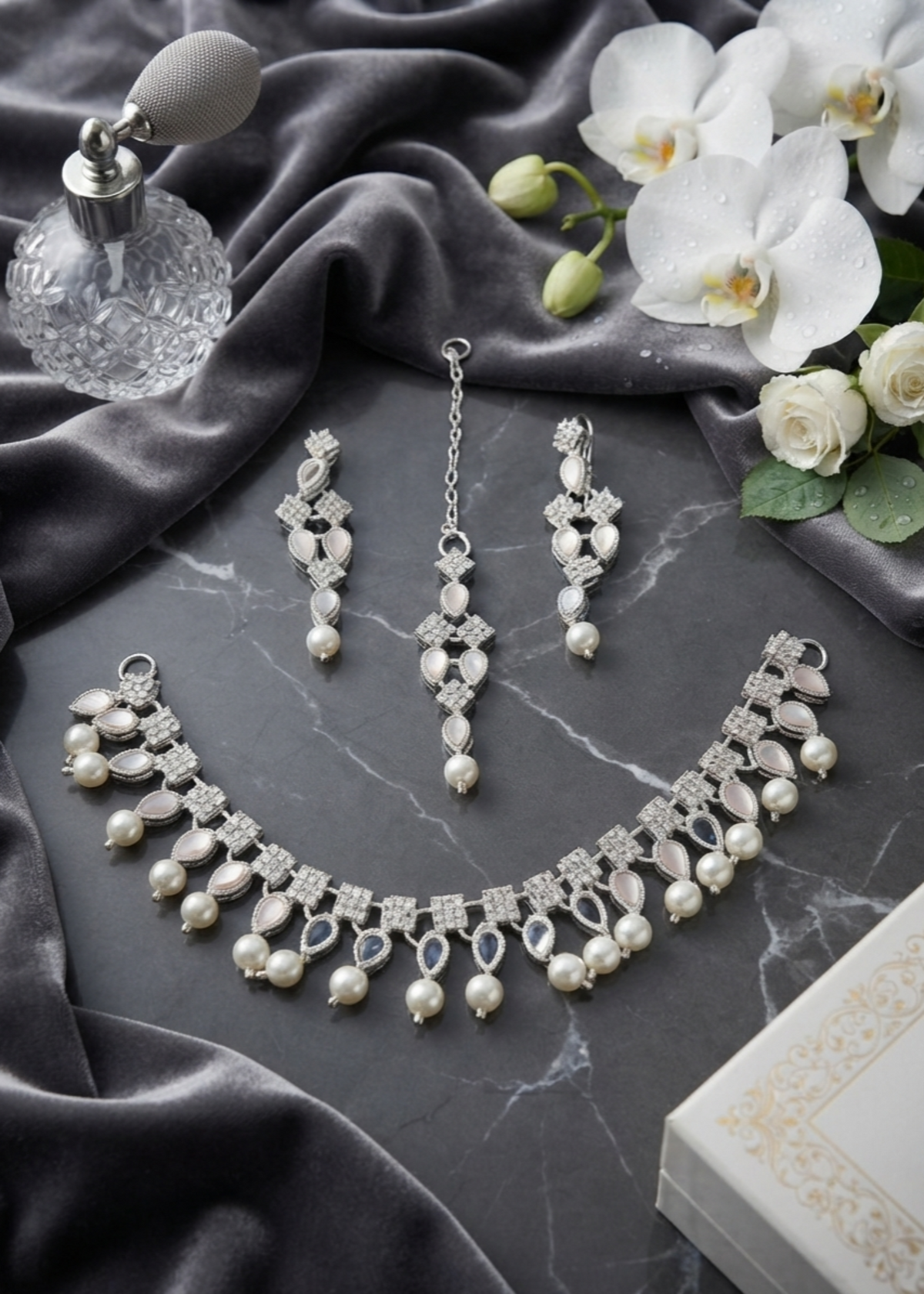 Rahah | Pearl Square Beated Set - image 3