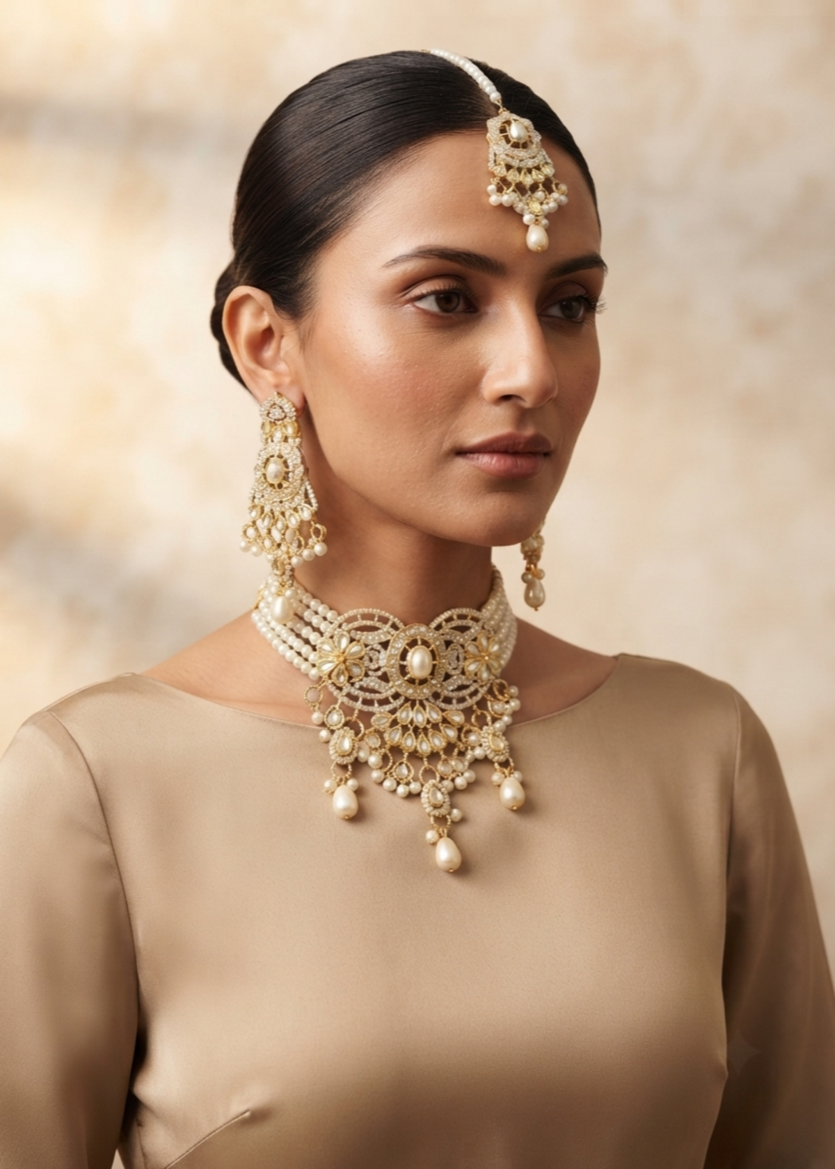 Rahah | Pearl Drop Choker - image 2