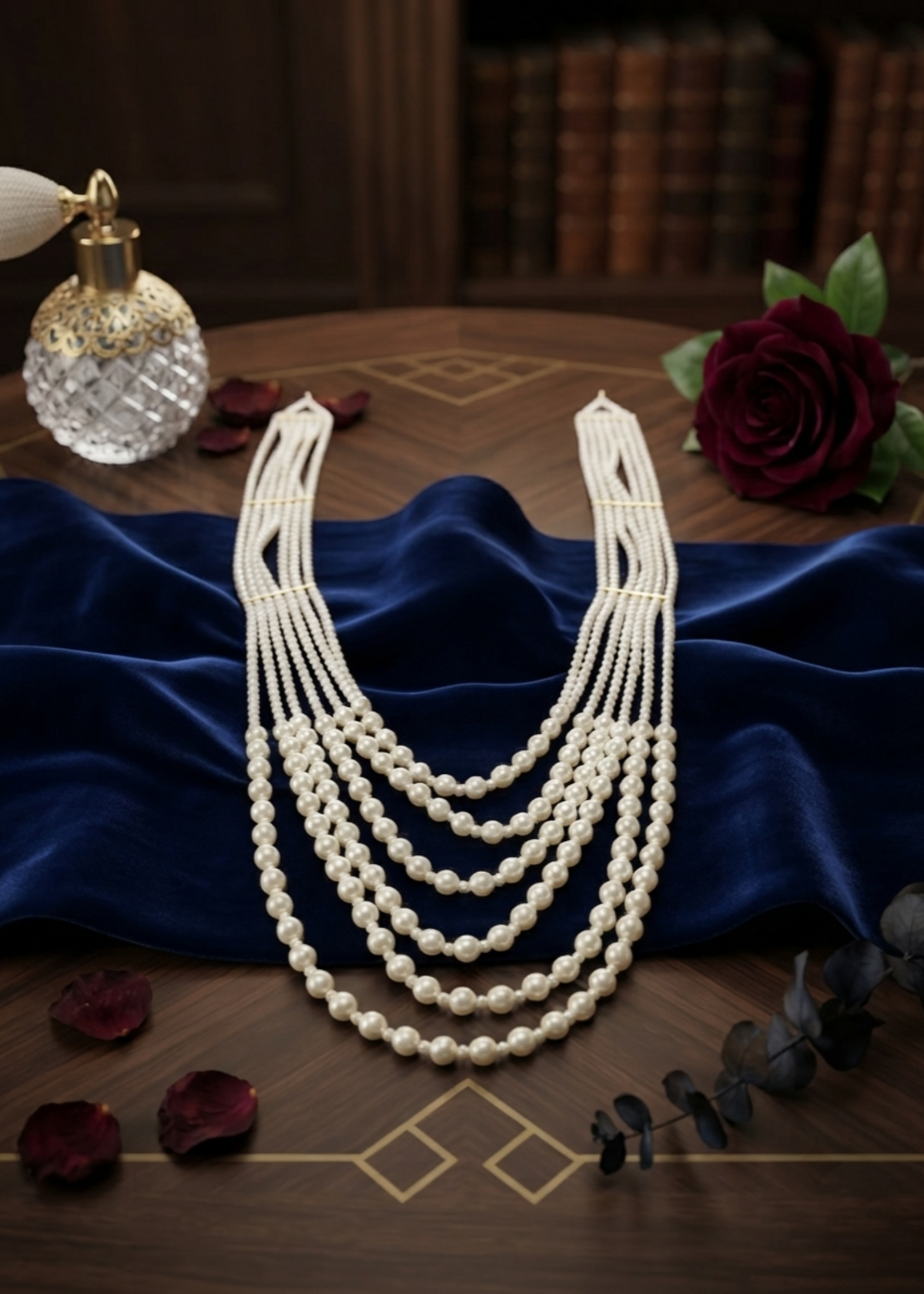Rahah | Pearl White Mala - image 1
