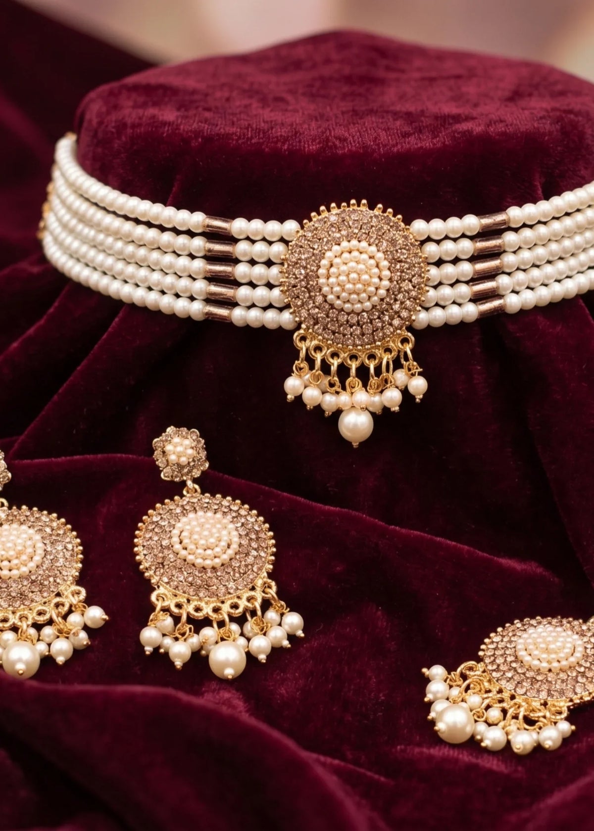 Rahah | Pearl Gol Choker - image 3